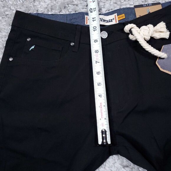 Tailor Vintage Canaan Slim Fit Tailor Smart Chino Pants Black Men's Size 32 x 32 - Picture 8 of 9